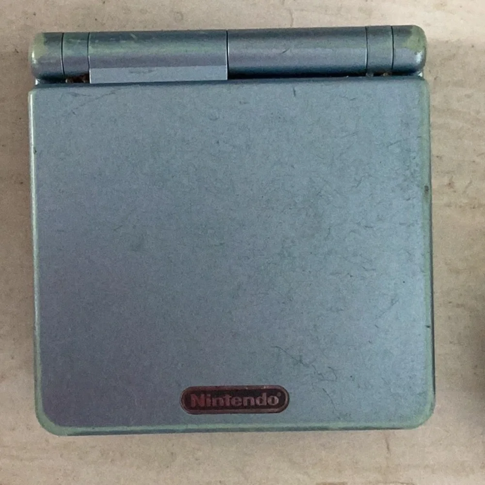 Gameboy Advance SP Console 101 Back Lit AGS-101 Pearl Blue Nintendo GBA Charger